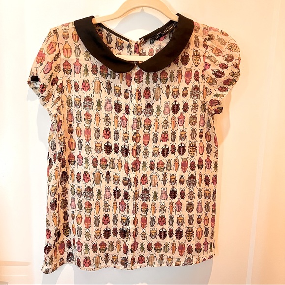 Zara Trafaluc size M Bugs blouse - Picture 2 of 9
